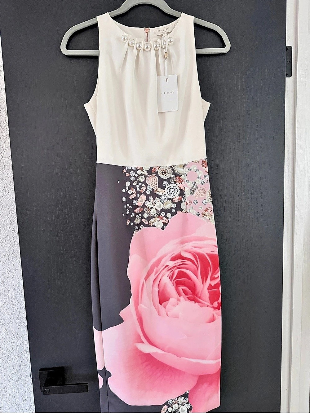 Ted Baker Rubelle Blenheim Palace Rose & Jewel Print Midi Dress